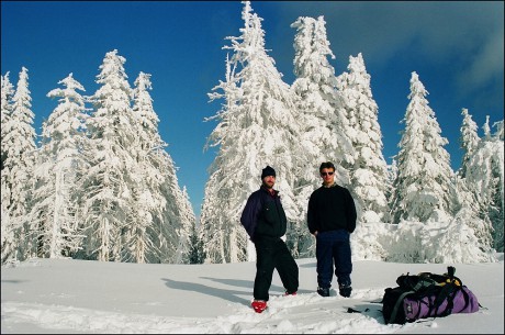 24. 2. 2001. Na vrcholu Smrčiny v 1.333 m n. m.