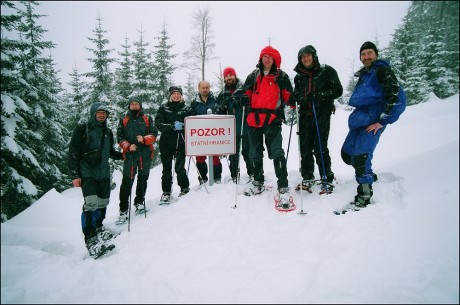 21. 1. 2012. Na hranicích ve výšce 1.113 m n.m. cestou na Svaroh.