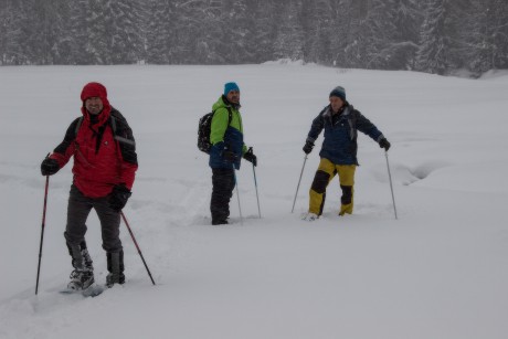 26. 1. 2019. Už jsme na Modravě a nikam dál už nepůjdeme.