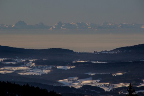17. 2. 2019. Alespoň nějaký výhled na Watzmann.