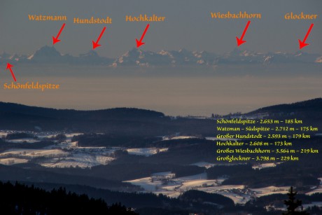 A jaké že to profláklé a známé kopce jsou vidět? Úhlovou vzdáleností záběru jsou pouhé 4°.