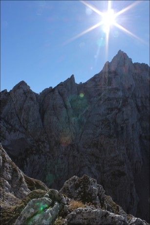Slunce nad Schartenspitze - 2.328 m n. m.