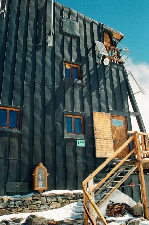 Chata Regina Margherita na vrcholu Signalkuppe - 4.559 m n. m.