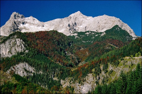 Brotfall a Grosser Priel od Hinterstoderu.