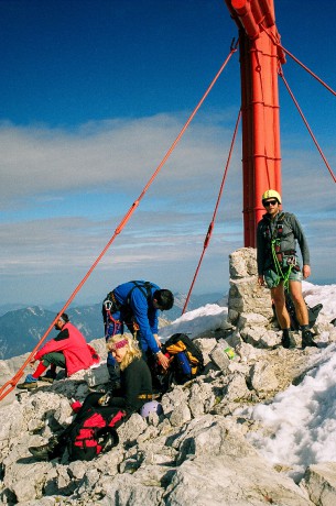 Na vrcholu Grosser Prielu ve 2.515 m n. m.