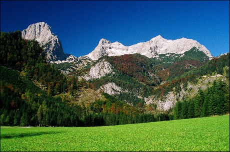 Spitzmauer a Grosser Priel od Hinterstoderu.