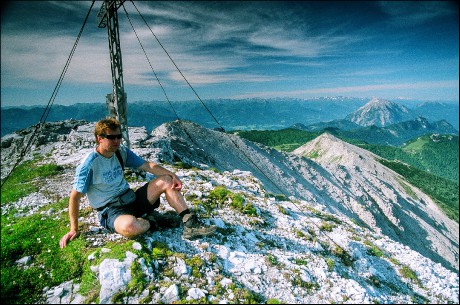 Na vrcholu Hoch Mölbingu - 2.341 m n. m.