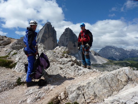 Chystáme se nahoru na Paternkofel.