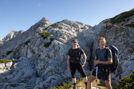 V horní části výstupu na náhorní plošinu.